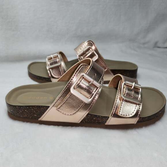 *New Low Price** Madden Girl Brasso Rose Gold Slides - Picture 2 of 11